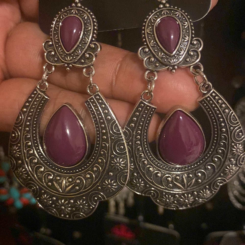 Antique style with a hint of purple.